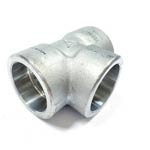 1-1/2 in. Socket 3000# 304L Stainless Steel Tee 1-1/2 in. Socket 3000# 304L Stainless Steel Tee