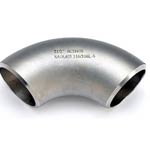 1/2 in. Butt Weld Schedule 40 304L Stainless Steel Long Radius 90 Degree Elbow 1/2 in. Butt Weld Schedule 40 304L Stainless Steel Long Radius 90 Degree Elbow