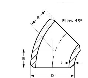 Stainless Steel 45 Degree Elbow Dimensions Stainless Steel 45 Degree Elbow Dimensions