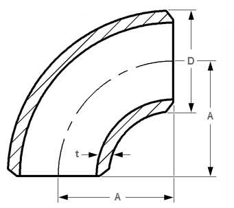 Stainless Steel 90 Degree Elbow Dimension Stainless Steel 90 Degree Elbow Dimension